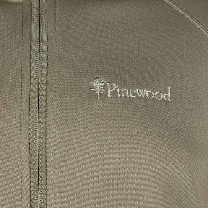 Vyriškas džemperis su gobtuvu Pinewood Finnveden Hoodie mid khaki spalvos 3