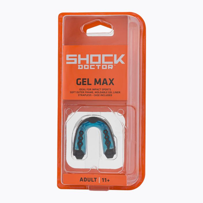 Shock Doctor Gel Max žandikaulio apsauga juoda/mėlyna SHO02