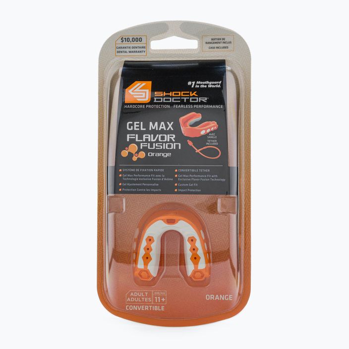 Shock Doctor gelis Gel Max Flavor Fusion orange SHO08 žandikaulių apsauga