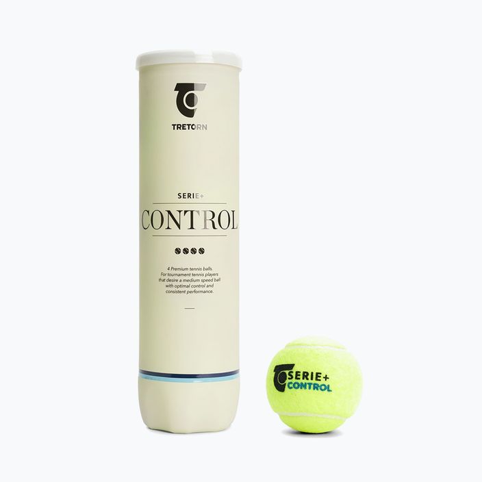 Tretorn Serie+ Control teniso kamuoliukai 4 vnt. geltoni 3T011 473603