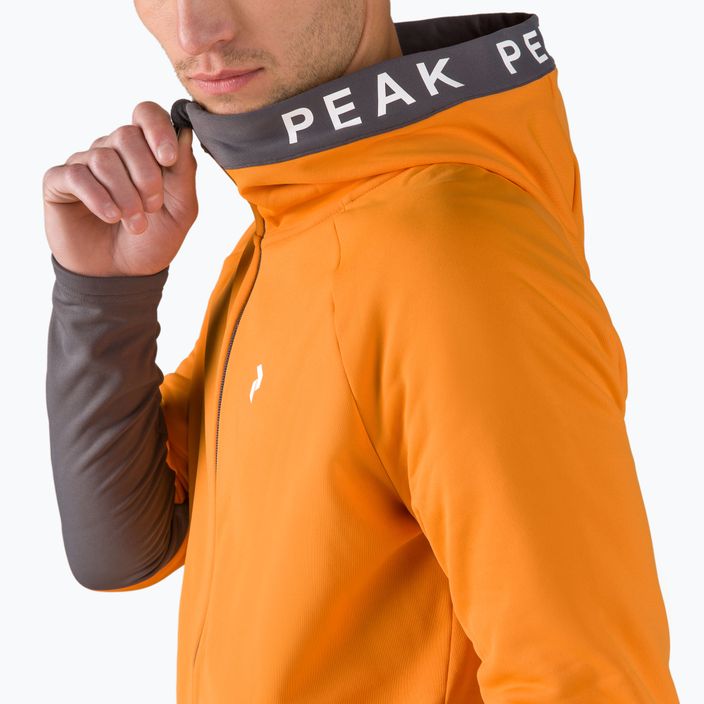 Vyriškas džemperis Peak Performance Rider Zip Hood trekking džemperis oranžinis G77244100 4