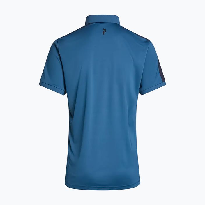 Vyriški Peak Performance Player Polo marškinėliai mėlyni G77171140 3