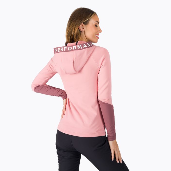 Moteriški džemperiai Peak Performance Rider Zip Hood trekking megztiniai rožinės spalvos G77256070 3