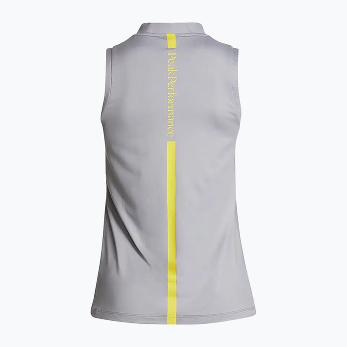 Moteriški sportiniai marškinėliai Peak Performance Turf Zip grey G77186110 3
