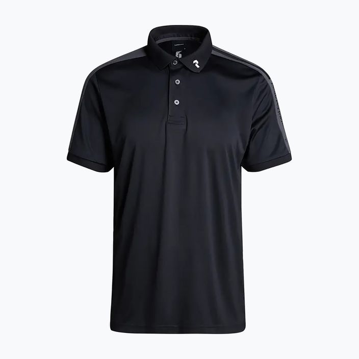 Vyriški Peak Performance Player Polo marškinėliai juodi G77171090