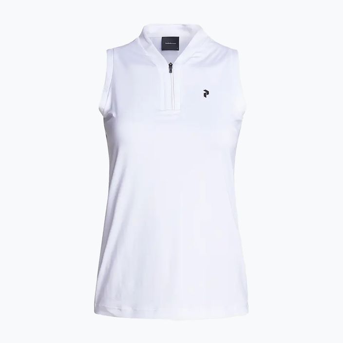 Moteriški trekingo marškinėliai Peak Performance Turf Zip white G77186010 5