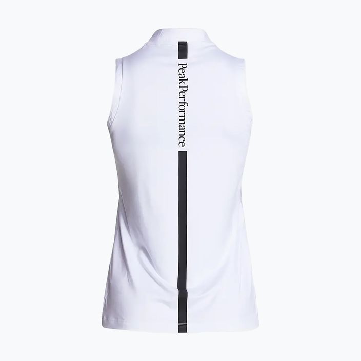 Moteriški trekingo marškinėliai Peak Performance Turf Zip white G77186010 7