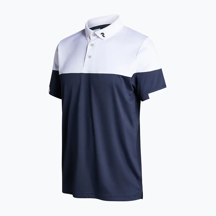 Peak Performance Player Block vyriški polo marškinėliai tamsiai mėlynos ir baltos spalvos G77181070 2