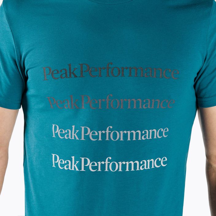 Vyriški marškinėliai Peak Performance Ground Tee trekkinginiai marškinėliai mėlyni G77284160 4