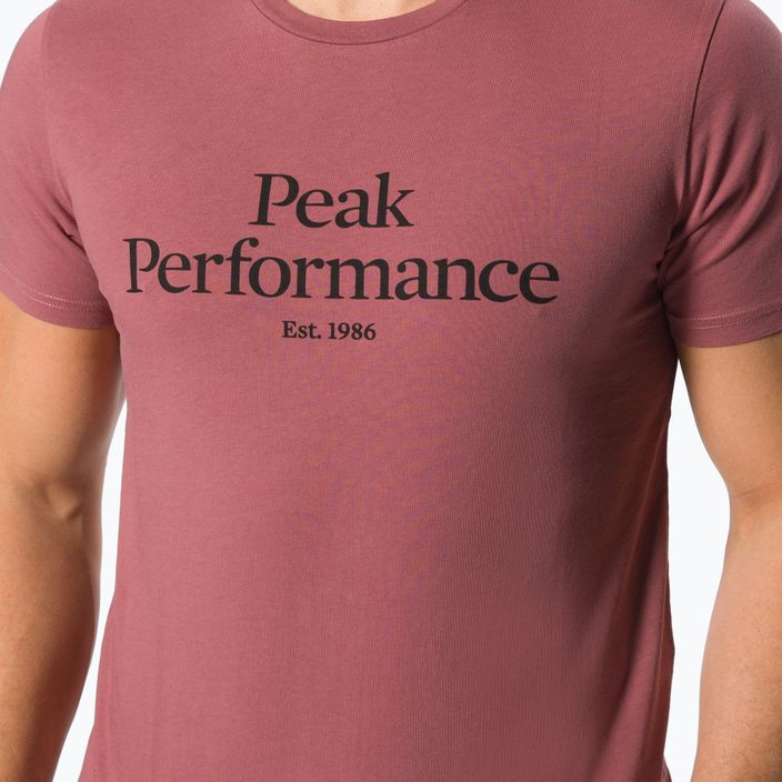 Vyriški trekingo marškinėliai Peak Performance Original Tee brown G77266240 4