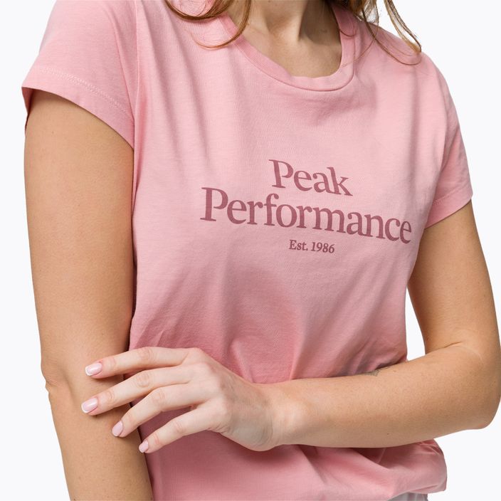 Moteriški trekingo marškinėliai Peak Performance Original Tee pink G77280040 4