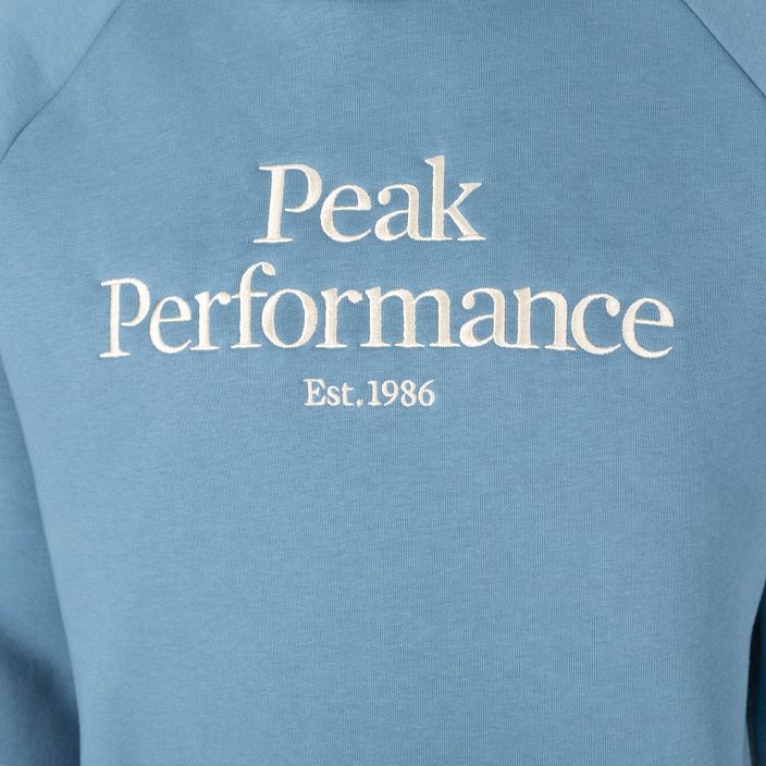 Vyriški sportiniai marškinėliai Peak Performance Original Hood trekking džemperis mėlynas G77756260 3