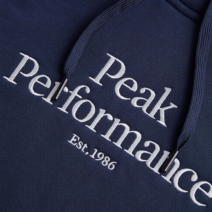 Vyriški sportiniai marškinėliai Peak Performance Original Hood su gobtuvu tamsiai mėlyna G77756020 6