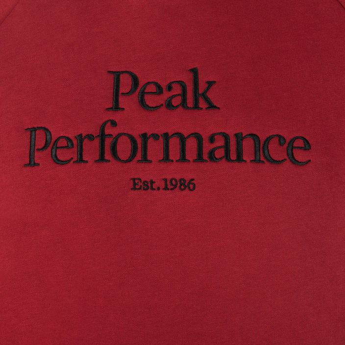 Vyriški sportiniai marškinėliai Peak Performance Original Hood trekking džemperis raudonas G77756330 3