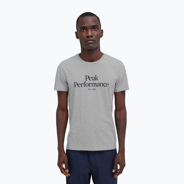 Vyriški trekingo marškinėliai Peak Performance Original Tee pilka G77692090