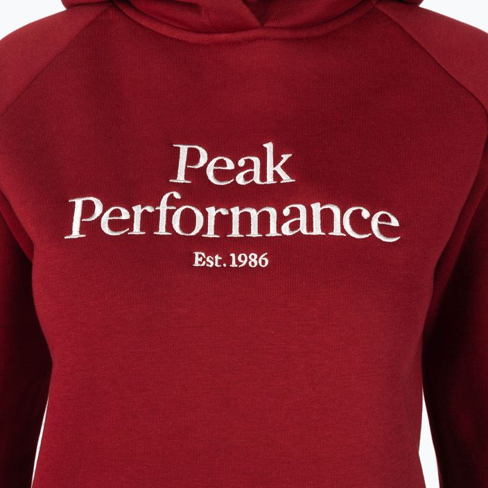 Moteriškas džemperis Peak Performance Original Hood raudonas G77747300 3