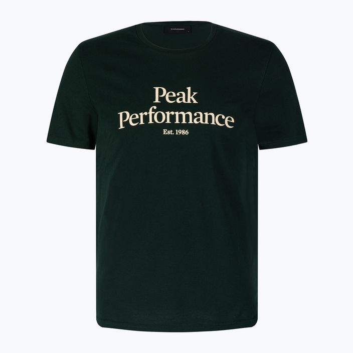 Vyriški trekingo marškinėliai Peak Performance Original Tee green G77692260