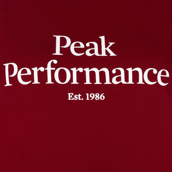 Moteriški trekingo marškinėliai Peak Performance Original Tee red G77700310 3