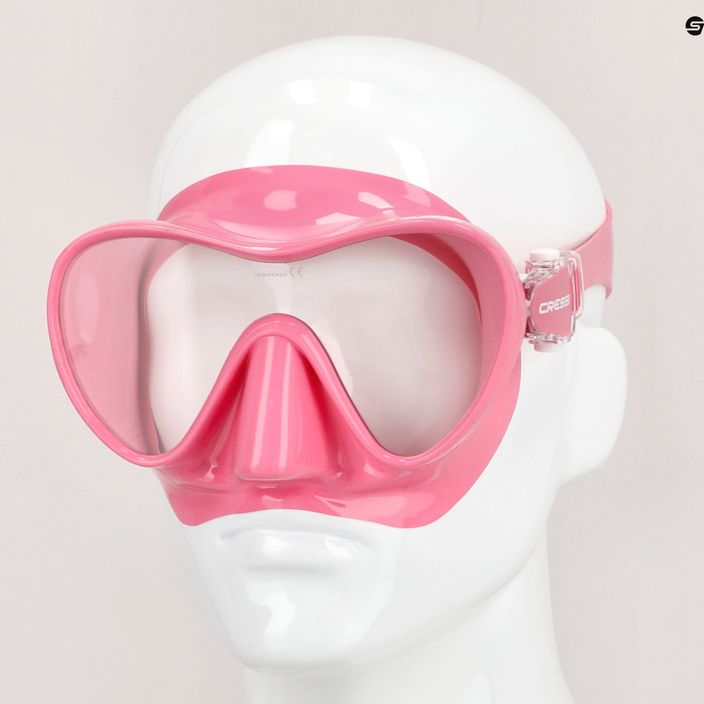 Cressi F1 nardymo kaukė rožinės spalvos ZDN284000 8