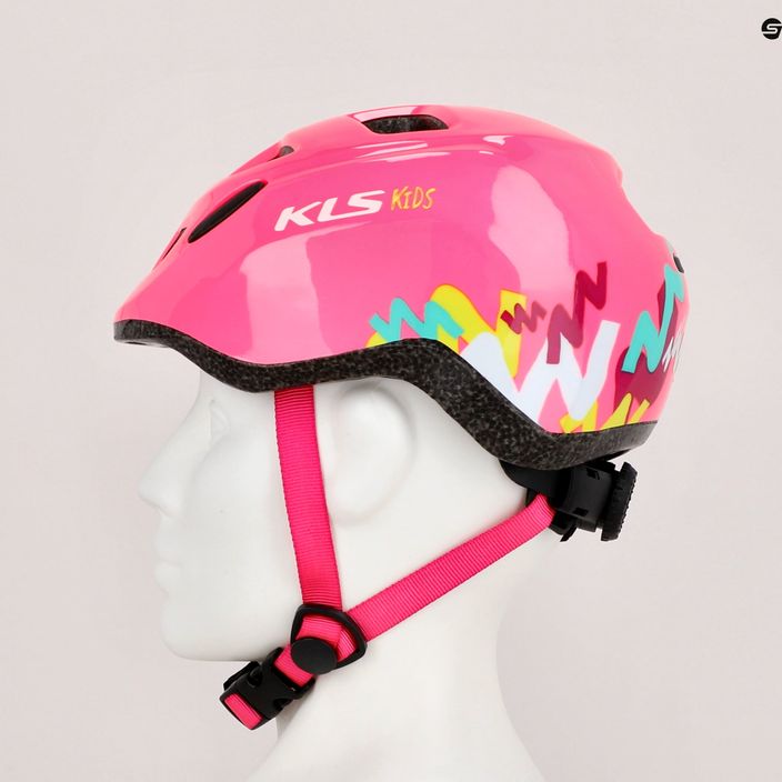Kellys vaikiškas dviratininko šalmas rožinės spalvos ZIGZAG 022 10