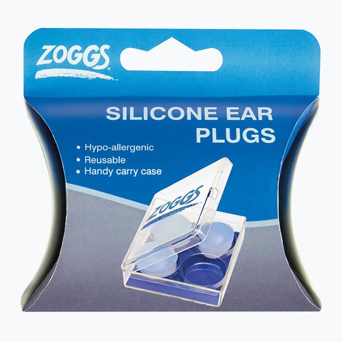 Zoggs silikoniniai ausų kištukai mėlyni 465274 2