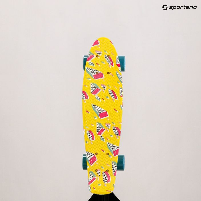 Fish Skateboards Print Memphis yellow FS-FB-MEM-SIL-SGRE riedlentė 13