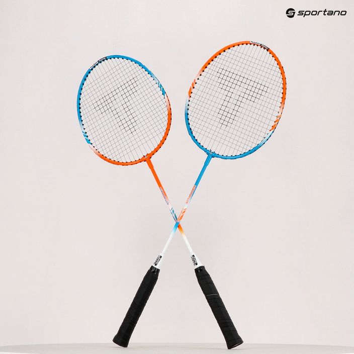 Talbot-Torro 2 Attacker mėlynai oranžinis badmintono rinkinys 449411 10