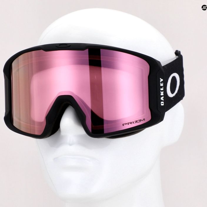 Oakley Line Miner matiniai juodi/prizm snow hi pink iridium slidinėjimo akiniai OO7070-06 7