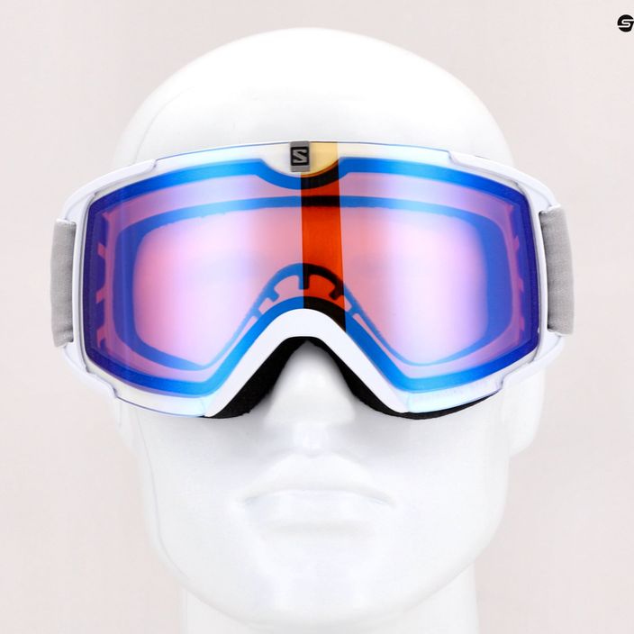 Salomon Xview Photo slidinėjimo akiniai balti/juodai mėlyni L40844200 7