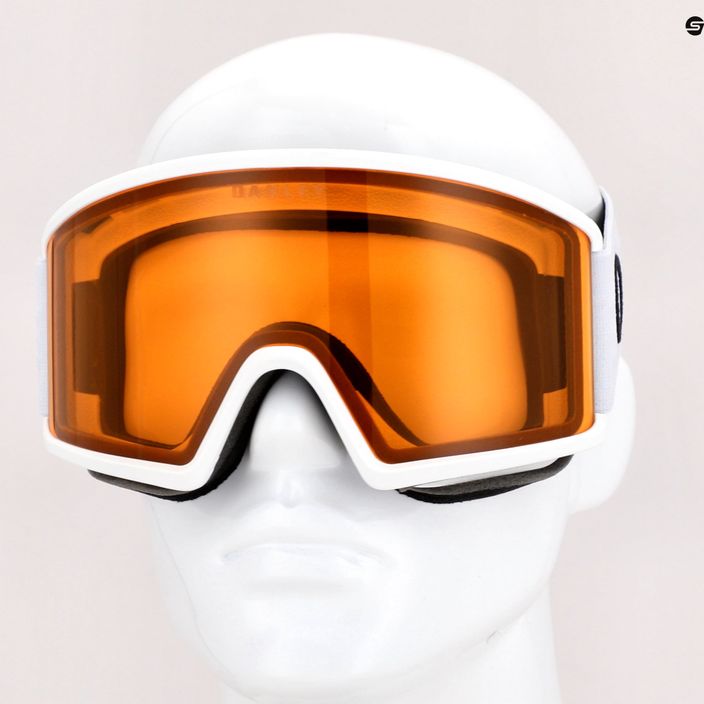 Oakley Target Line matinės baltos/persimono spalvos slidinėjimo akiniai OO7120-06 7