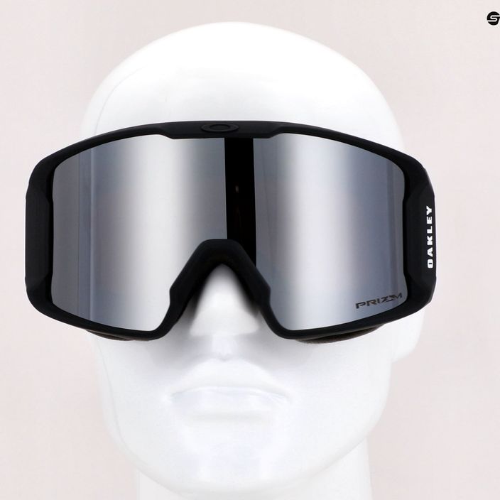 Oakley Line Miner matiniai juodi/prizm snow juodi iridžio slidinėjimo akiniai OO7093-02 7