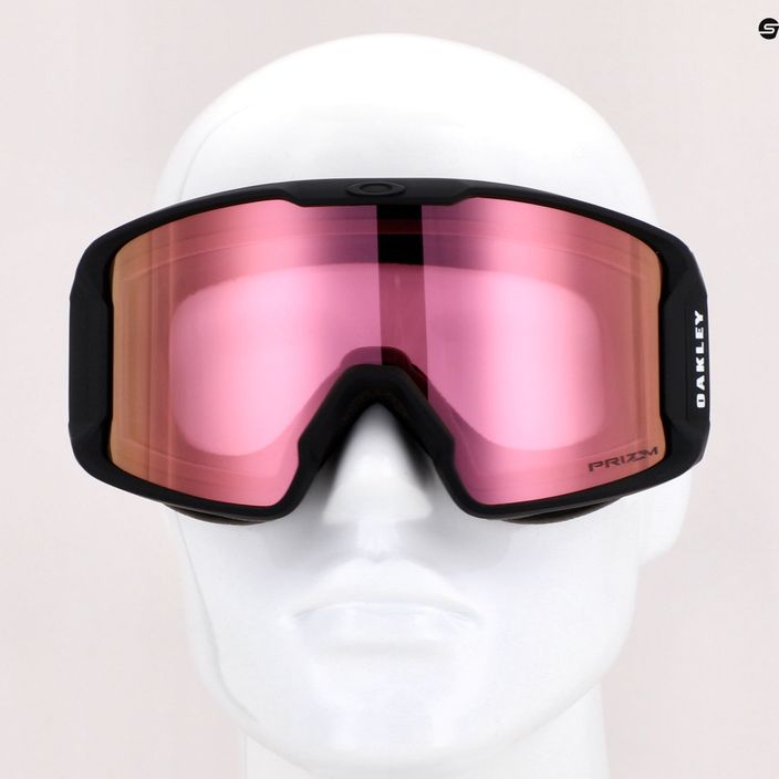 Oakley Line Miner matiniai juodi/prizm snow hi pink iridium slidinėjimo akiniai OO7093-06 7