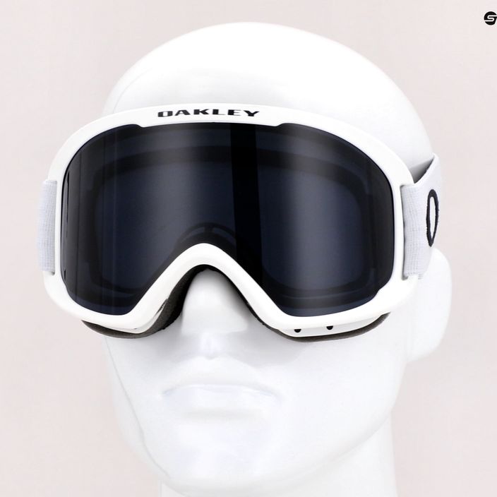 Oakley O-Frame 2.0 Pro matiniai balti/tamsiai pilki slidinėjimo akiniai OO7125-04 7