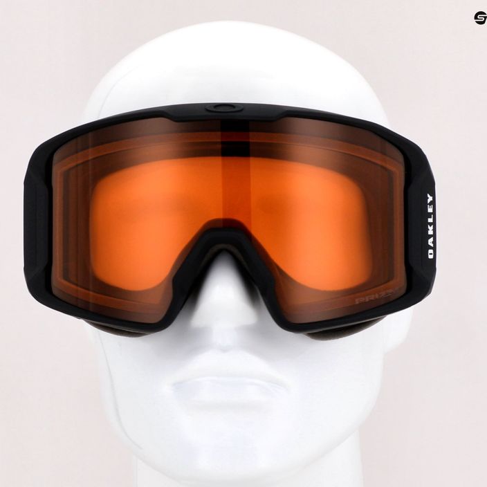 Oakley Line Miner matiniai juodi/prizm snow persimmon slidinėjimo akiniai OO7070-57 7