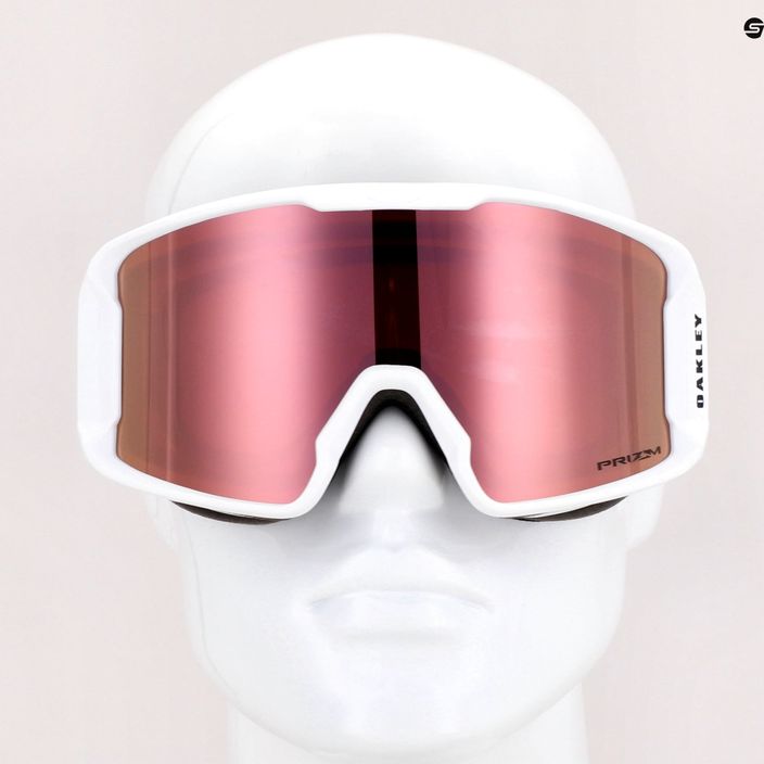 Oakley Line Miner matiniai balti/prizm rožinio aukso iridžio slidinėjimo akiniai OO7093-70 7