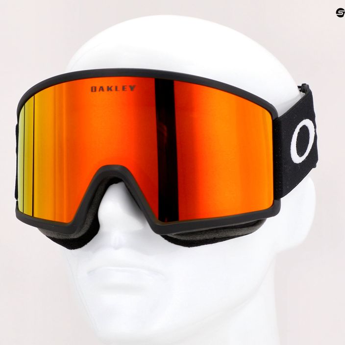 Oakley Target Line matinės juodos/žėrinčio iridžio spalvos slidinėjimo akiniai OO7120-03 8