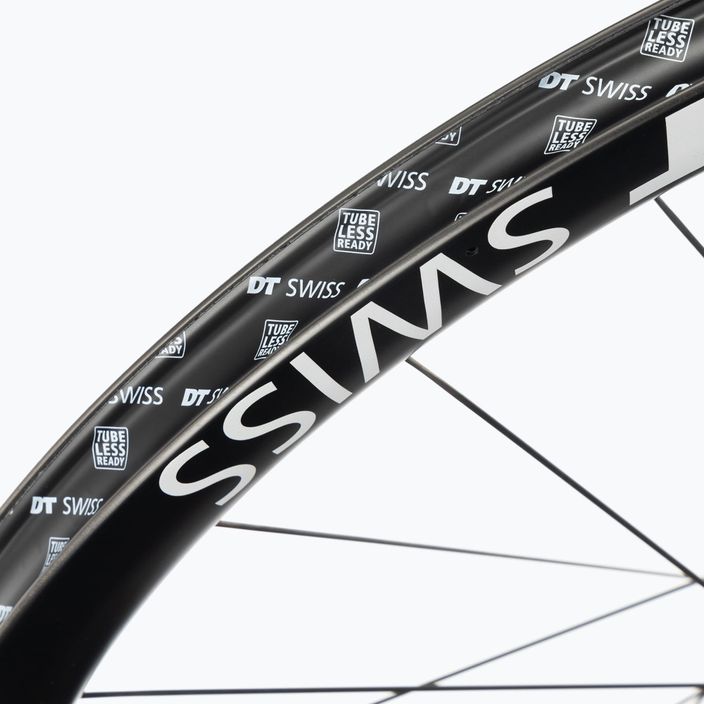 DT Swiss ERC 1400 DI 700C CL 45 12/100 anglies juodos spalvos priekinis dviračio ratas WERC140AIDXCA18229 3