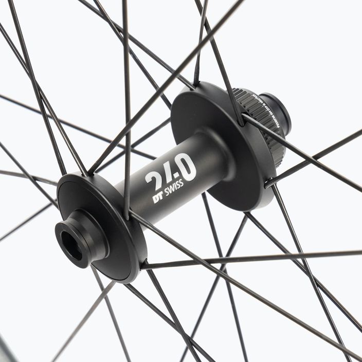 DT Swiss ERC 1400 DI 700C CL 45 12/100 anglies juodos spalvos priekinis dviračio ratas WERC140AIDXCA18229 4