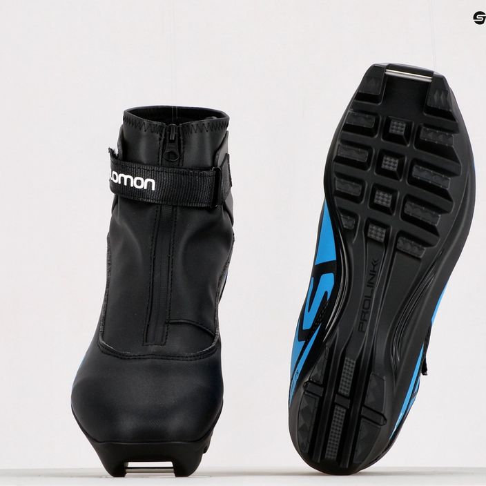 Salomon R/Combi JR Prolink vaikiški bėgimo slidėmis batai juodi L41514100+ 14
