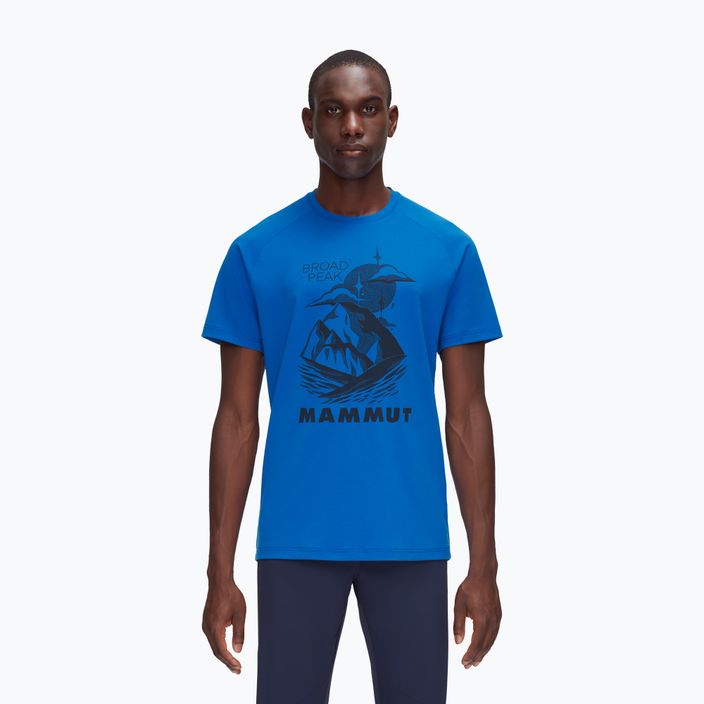Mammut Mountain vyriški trekingo marškinėliai mėlyni