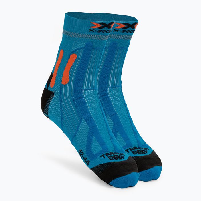 Vyriškos X-Socks Trail Run Energy mėlynos bėgimo kojinės RS13S19U-A008