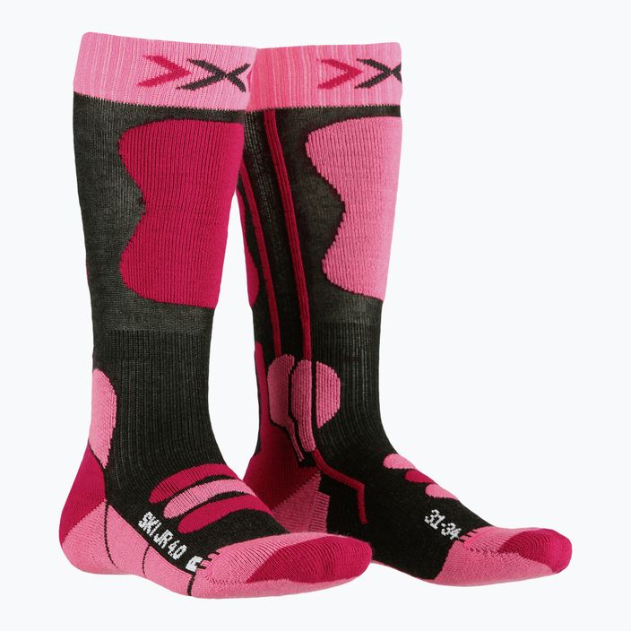 Vaikiškos slidinėjimo kojinės X-Socks Ski 4.0 pink XSSS00W19J