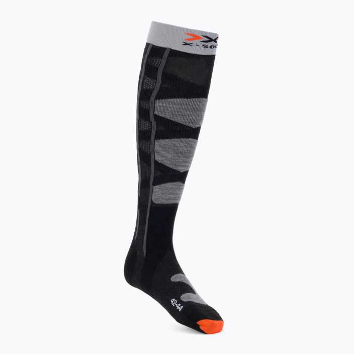 X-Socks Ski Control 4.0 juodai pilkos slidinėjimo kojinės XSSSKCW19U