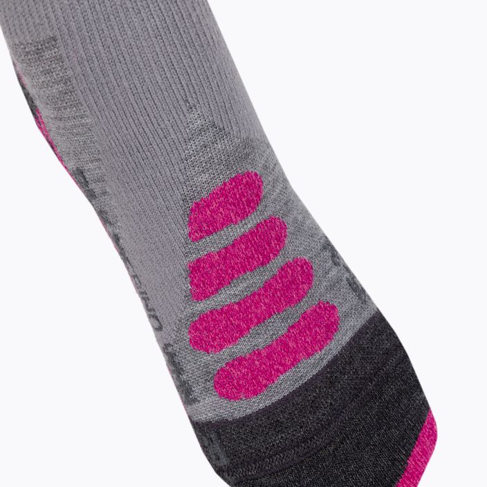 Moteriškos slidinėjimo kojinės X-Socks Ski Silk Merino 4.0 Grey XSSSKMW19W 3