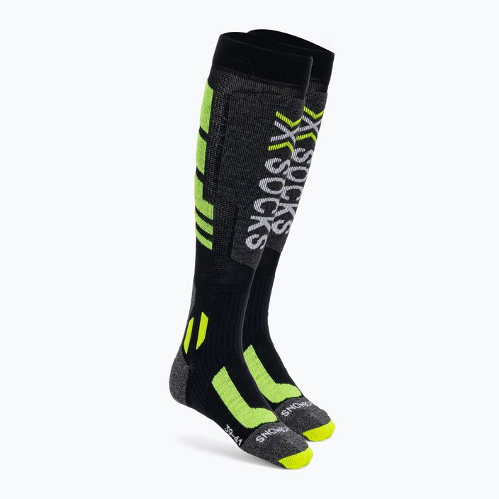 Snieglenčių kojinės X-Socks Snowboard 4.0 black/grey/phyton yellow