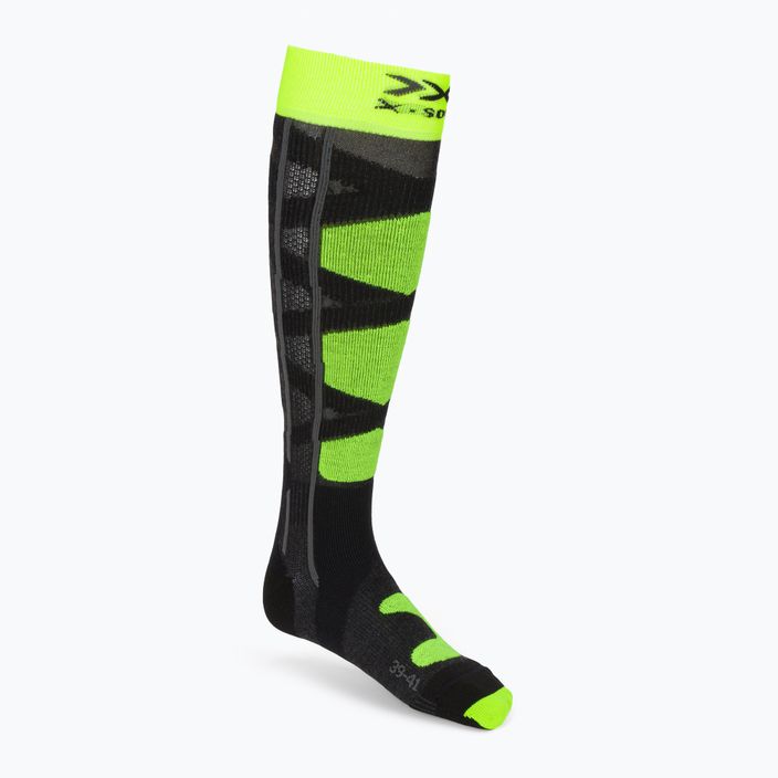 X-Socks Ski Control 4.0 slidinėjimo kojinės juodai žalios XSSSKCW19U