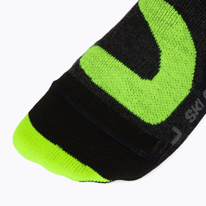 X-Socks Ski Control 4.0 slidinėjimo kojinės juodai žalios XSSSKCW19U 3