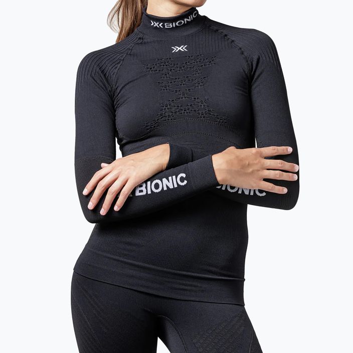 Moteriškas šiltas džemperis X-Bionic Energy Accumulator 4.0 Turtle Neck opal black/arctic white