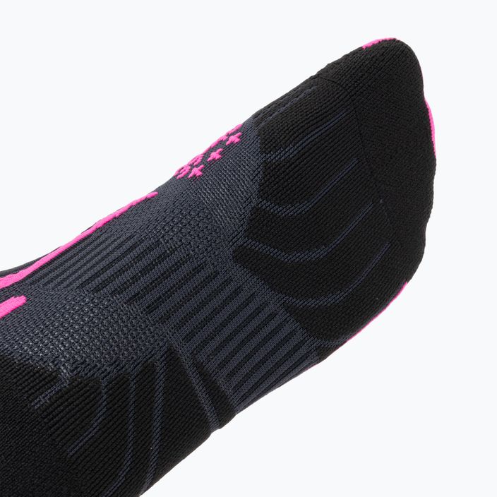 Moteriškos bėgimo kojinės X-Socks Run Speed Two 4.0 dolomite grey/neon flamingo 3