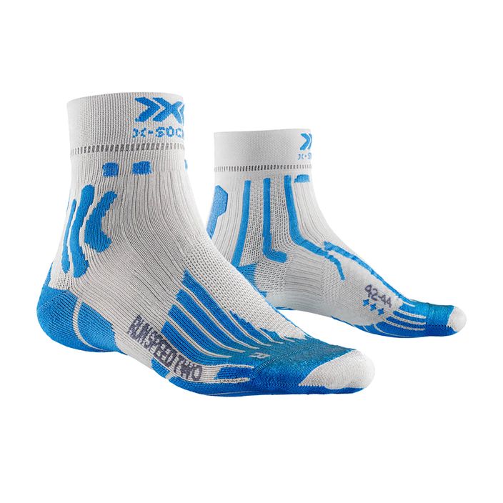 Vyriškos bėgimo kojinės X-Socks Run Speed Two 4.0 pearl grey/invent blue 2